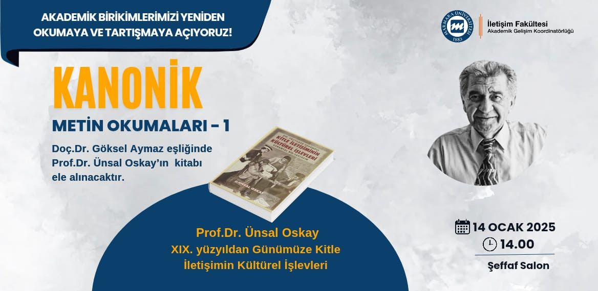 “Kanonik Metin Okumaları: Akademik Birikimlerimizi Yeniden Okumaya ve Tartışmaya Açıyoruz!